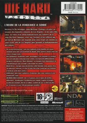 Die Hard Vendetta (Europe) box cover back